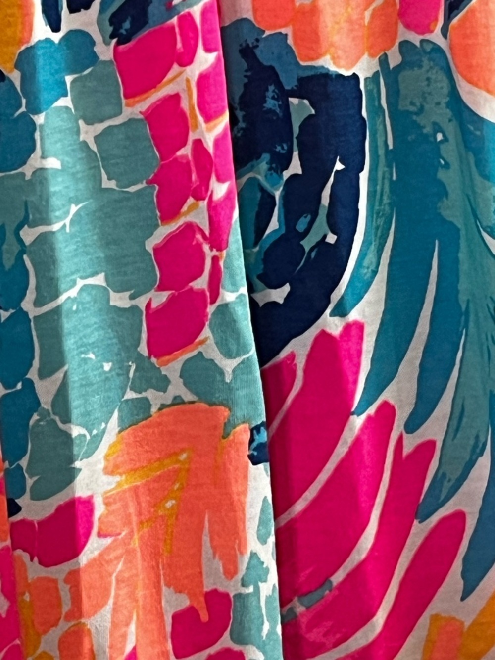 Girls Lilly Pulitzer Pineapple Ruffle Long Maxi Summer Dress XL 12-14 - Picture 6 of 8